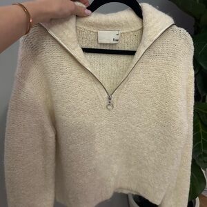 Women's Cream Sweater Aritzia Wilfred small size
